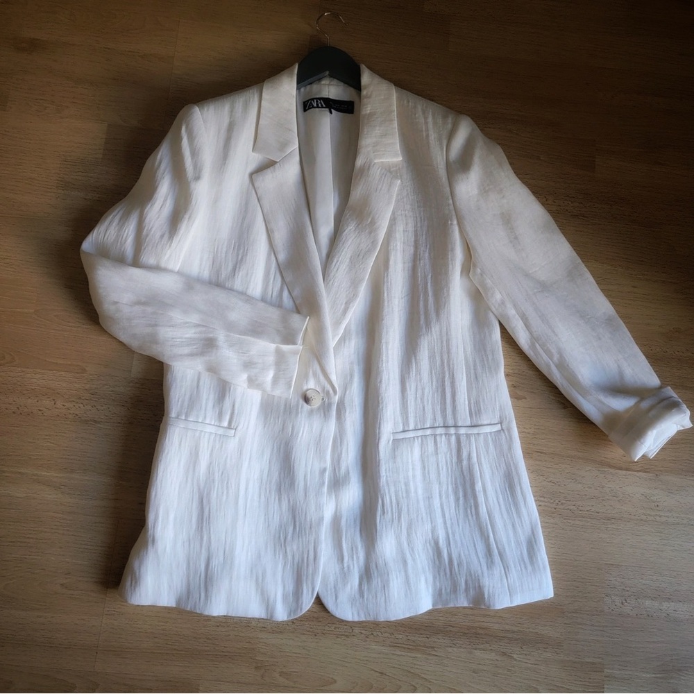 Zara Ivory Blazer for Women Size L